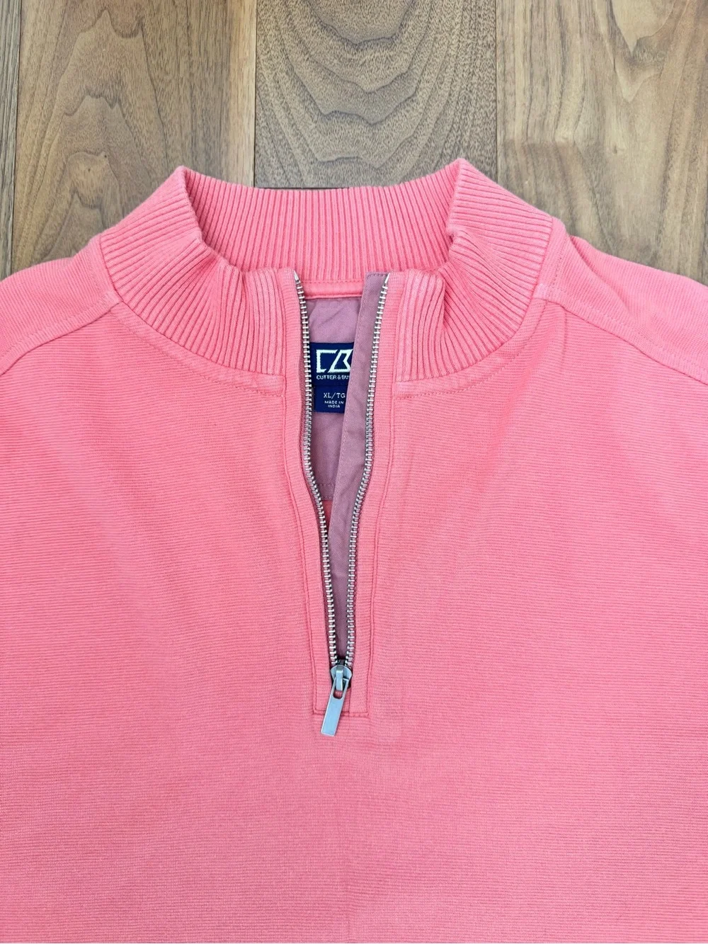 Cutter & Buck Bayview Quarter Zip Pullover Sweater in Sod size XL Tall